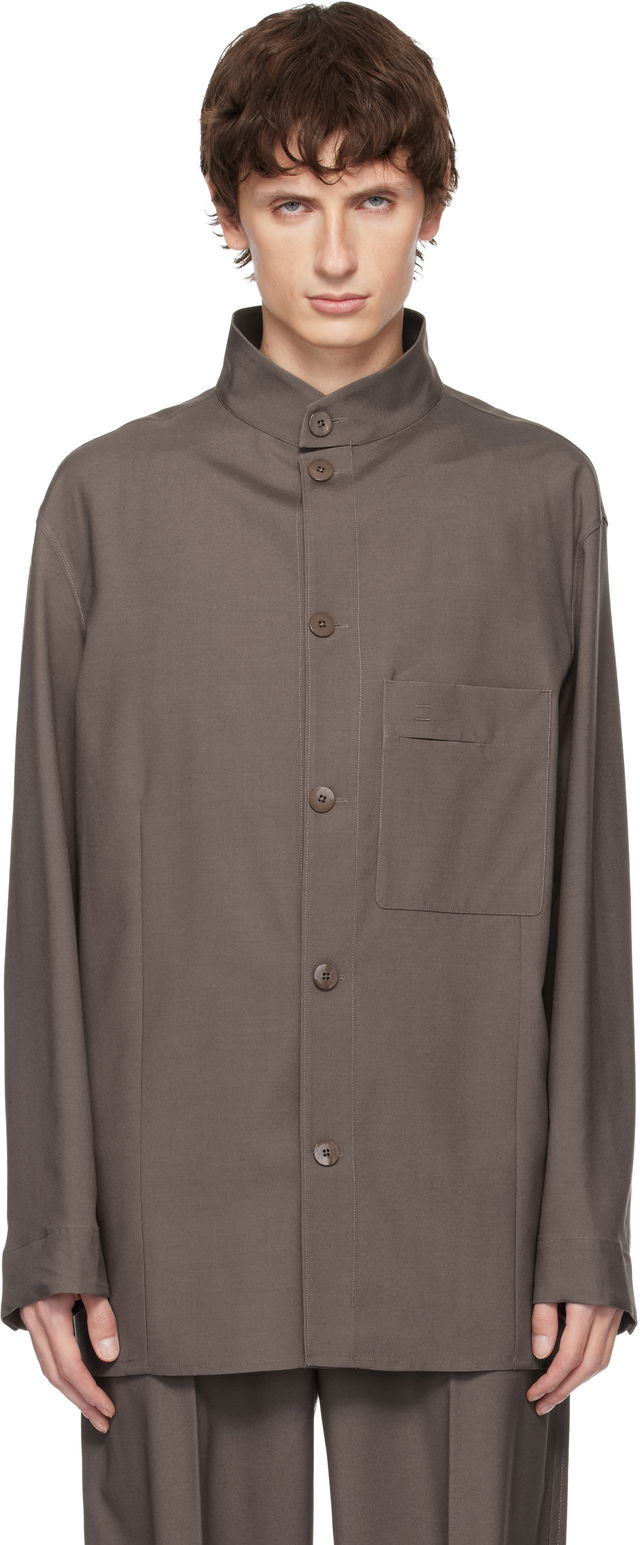 Standing Collar Overshirt
