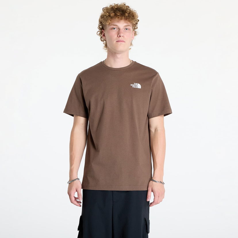 Тениска The North Face S/S Box Nse Tee Smokey Brown/Tnf Black Кафяво | NF0A87NP5EX1