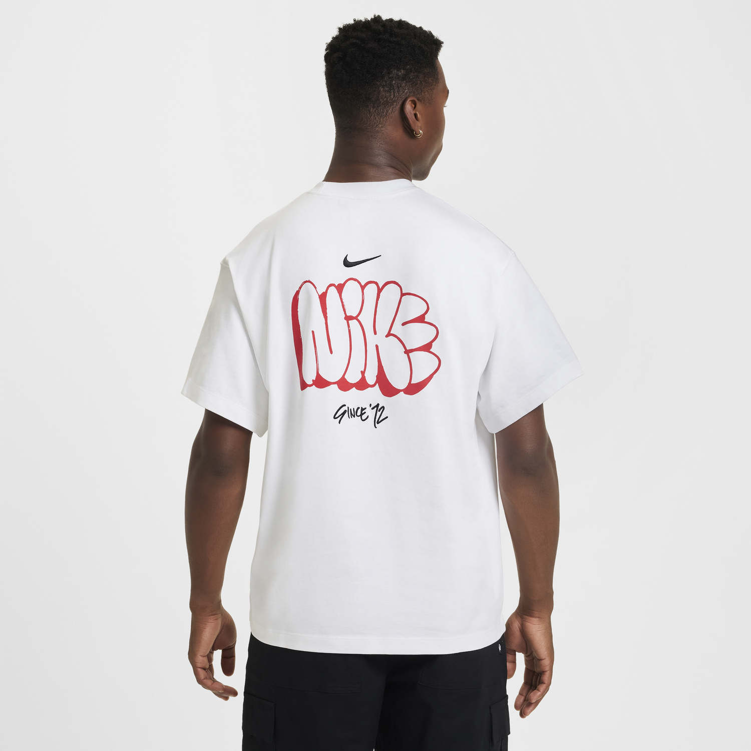 Тениска Nike Solo Swoosh T-Shirt Print Бяло | HQ4182-100, 0