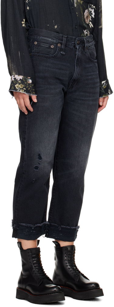 Дънки R13 R13 Mid-Rise Straight Boyfriend Jeans Черно | R13W5083-394A, 1