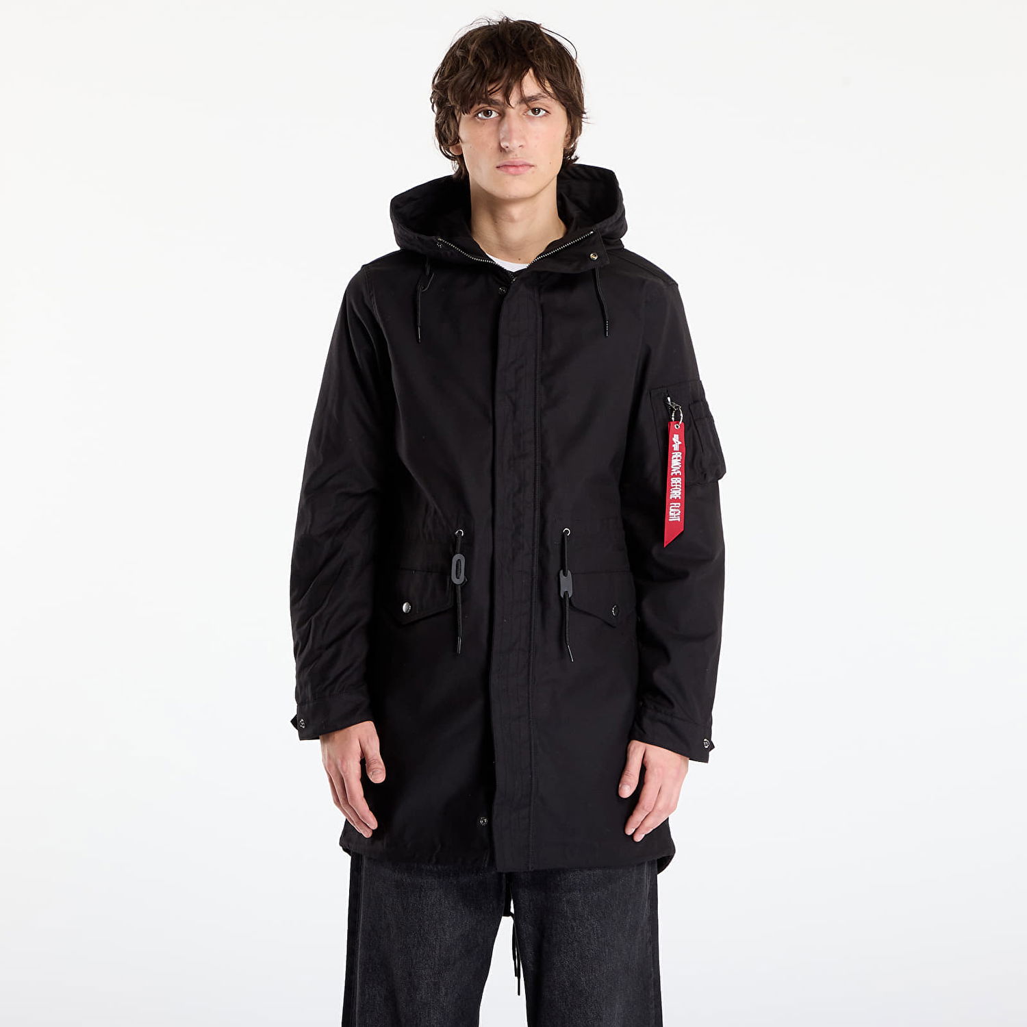 Парка Alpha Industries Jacket Studio M-51 Fishtail Backprint (2in1) Черно | 258112-03, 0