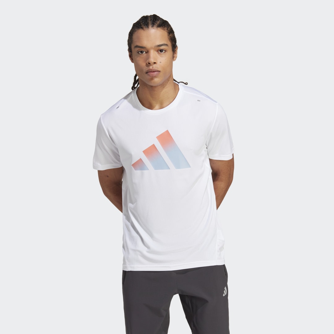 Тениска adidas Originals Run Icons 3 Bar Logo Бяло | HR3244, 0