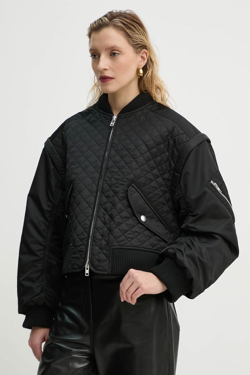 Яке бомбър STAND STUDIO Stand Studio Kezia Quilted Bomber Jacket Черно | 66377.8669