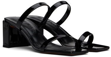 Кецове и обувки BY FAR Tanya Patent Leather Heeled Sandals Черно | 19PFTNYSBLP, 3