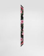 Dolce & Gabbana Rose-Print Twill Headscarf