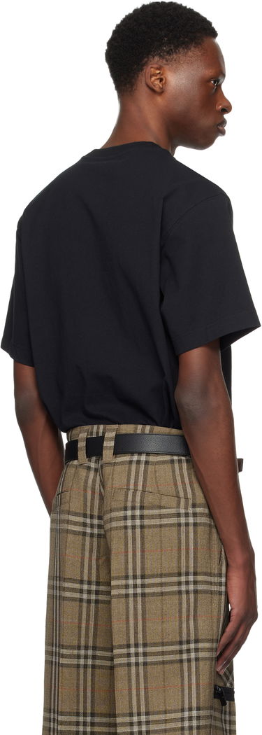 Тениска Burberry Cross Stitch Horseferry Print Cotton T-Shirt Черно | 8109021, 2