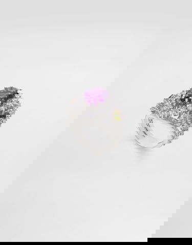 Пръстен Dolce & Gabbana Dolce & Gabbana Eleganza Ring with Amethyst, Peridots, and Sapphires, Size 54 Лилаво | WRSA3GWAME180001, 1