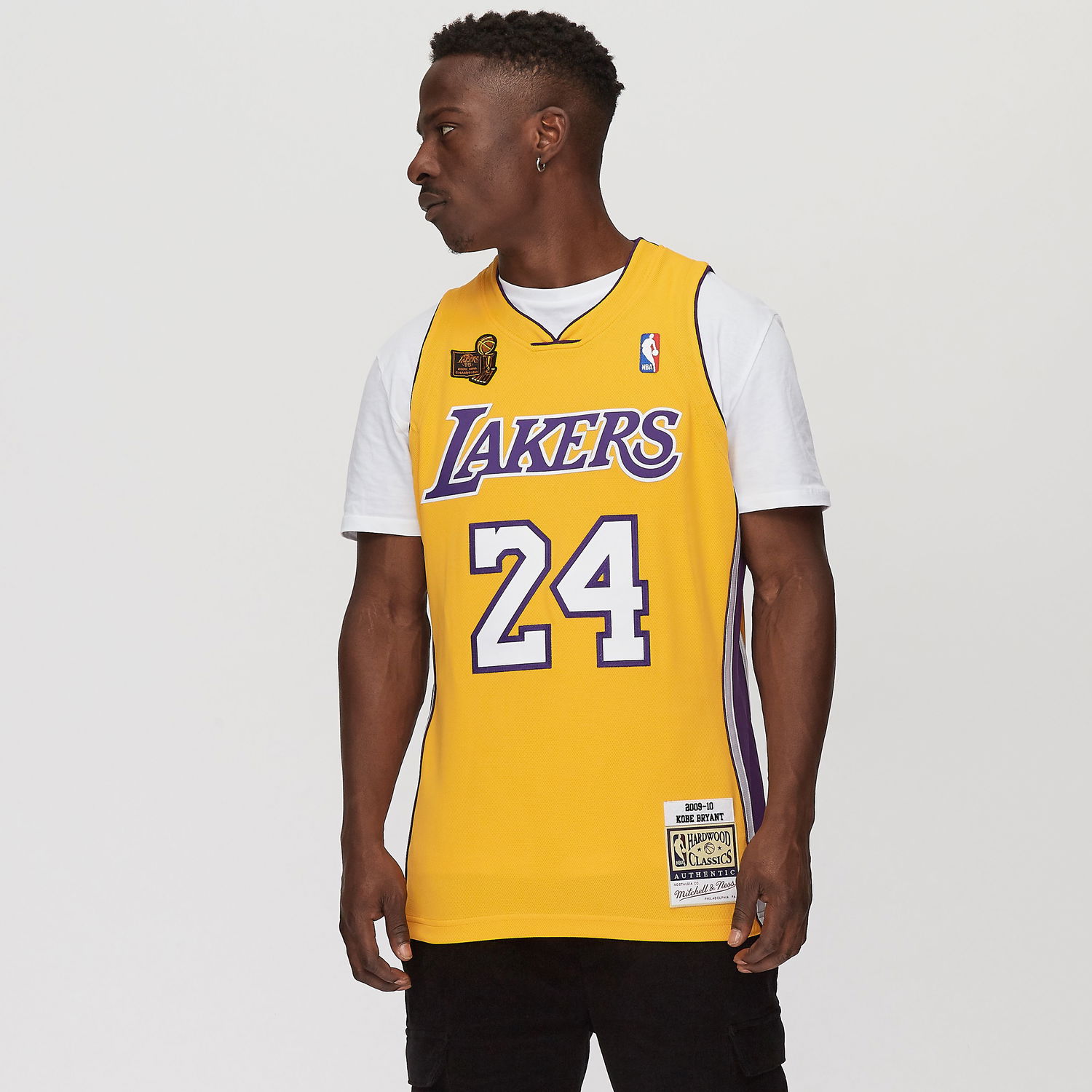 Фланелка Mitchell & Ness NBA AUTHENTIC JERSEY LOS ANGELES LAKERS 2009-10 KOBE BRYANT #24 Жълто | AJY4GS18450-LALLTGD09KBR, 1