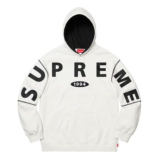 Суитчър Supreme Supreme Spread Logo Hooded Sweatshirt Бяло | SUP-FW19-041