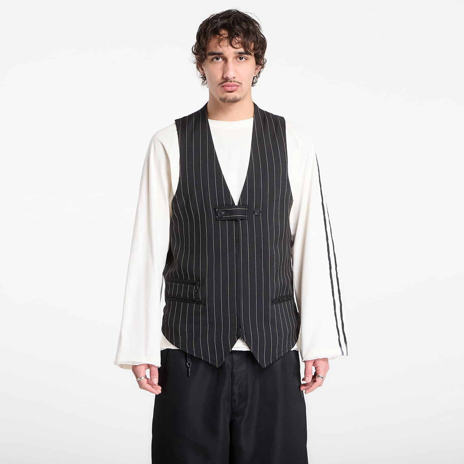 Жилетка Y-3 Y-3 Sport Uniform Pinstripe Tailored Vest Черно | KQ7290, 0
