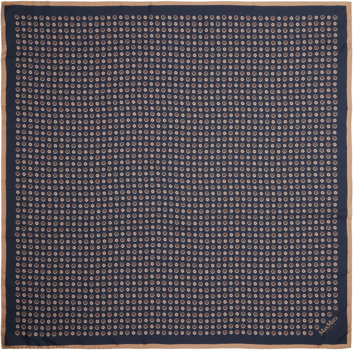 Шал Max Mara Max Mara Studio Lontra Silk Scarf Тъмно синьо | 2526546011600, 0