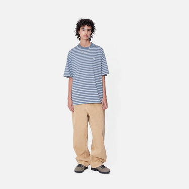 Тениска Carhartt WIP Bryna Stripe Relaxed Fit T-Shirt Синьо | I033656_7, 2