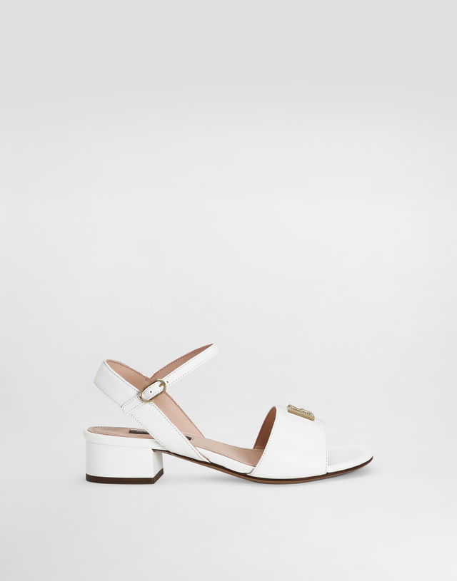 Dolce & Gabbana Nappa Leather Sandals With Dg Logo