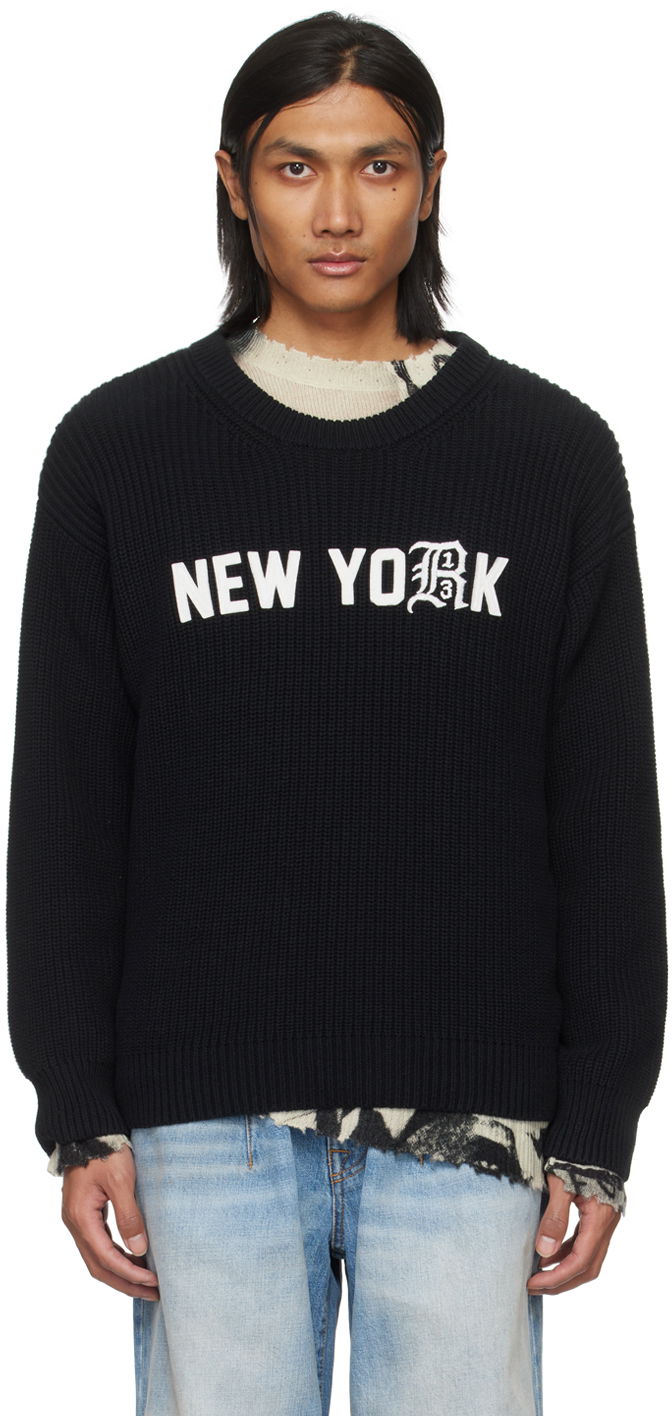Пуловер R13 R13 'New York' Knit Sweater Черно | R13WY199-Y016C, 0