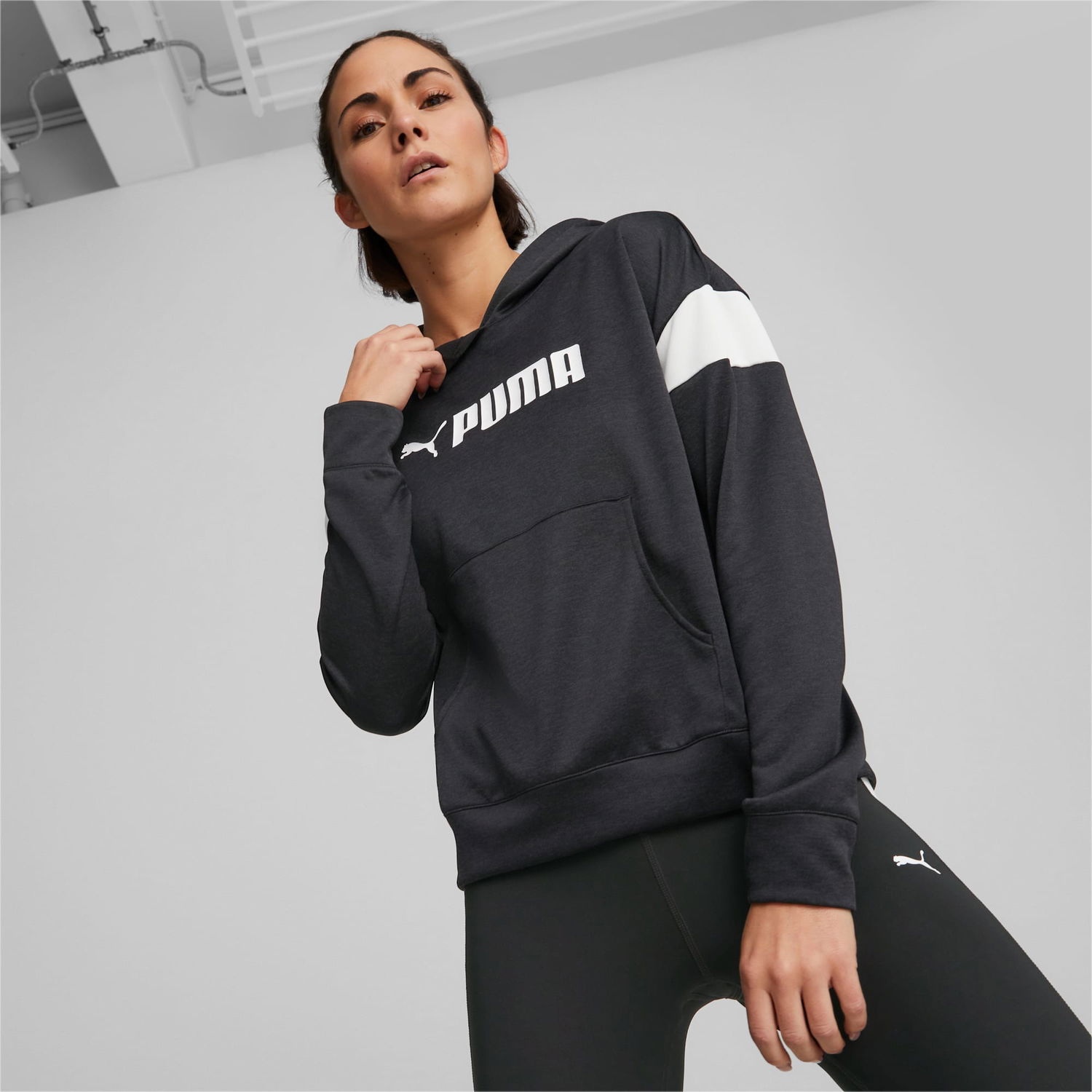Суитчър Puma Fit Tech Knit Training Hoodie Черно | 523079_01, 1