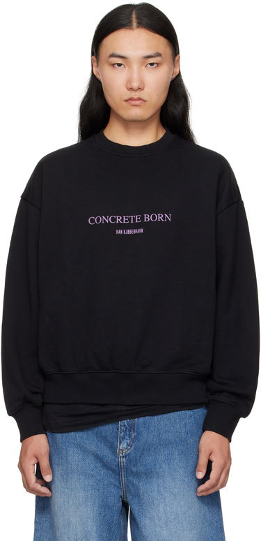 Суитчър Han Kjøbenhavn Han Kjobenhavn Logo Oversized Crewneck Sweatshirt Черно | M-134724, 0