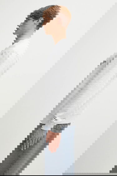 Суитчър Carhartt WIP Alumni Cotton Crewneck Sweatshirt Сиво | I035190.482XX, 1