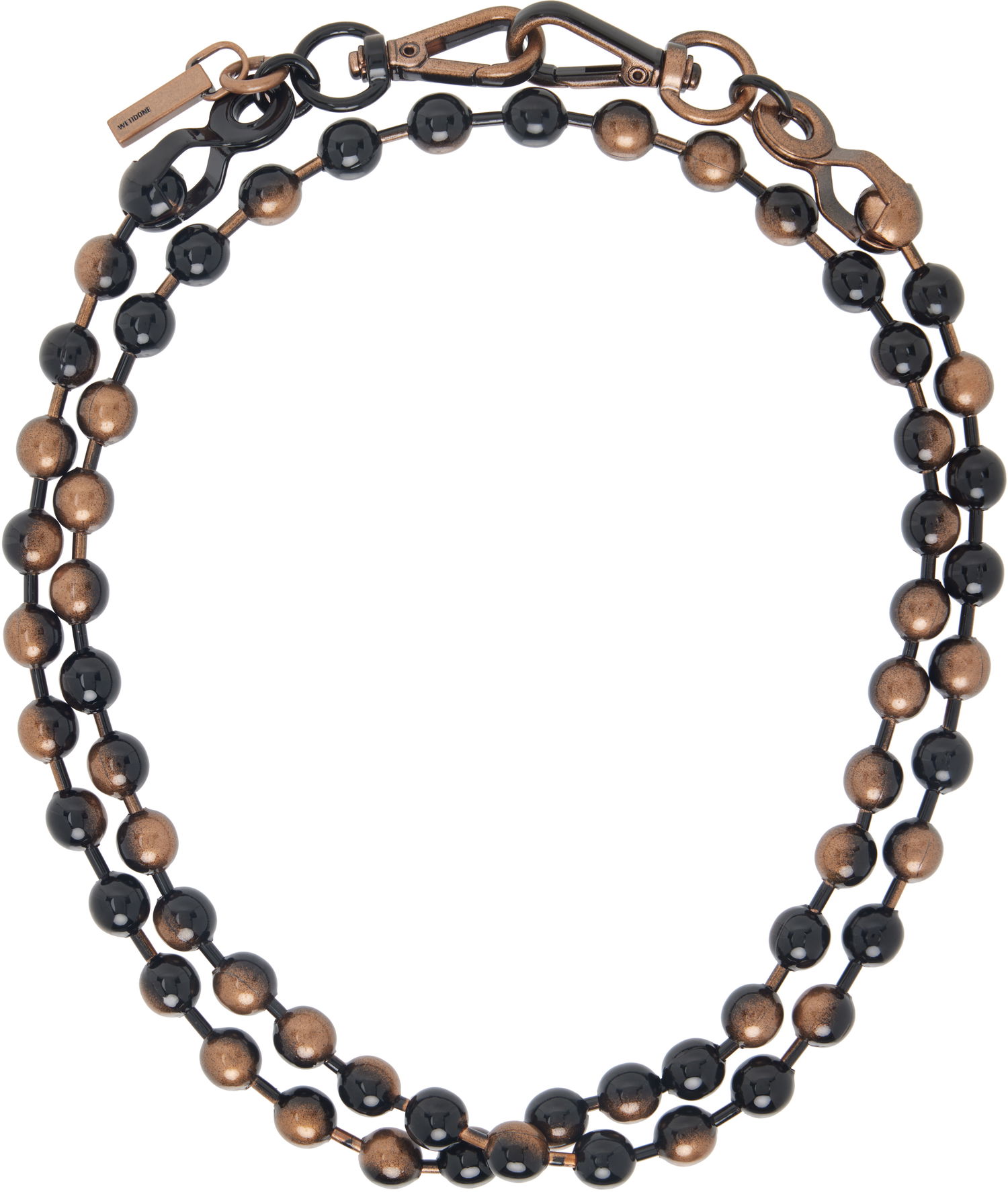 Колие We11done We11done Ball Chain Necklace Черно | WD-AJ0-25-588-U-BK, 0