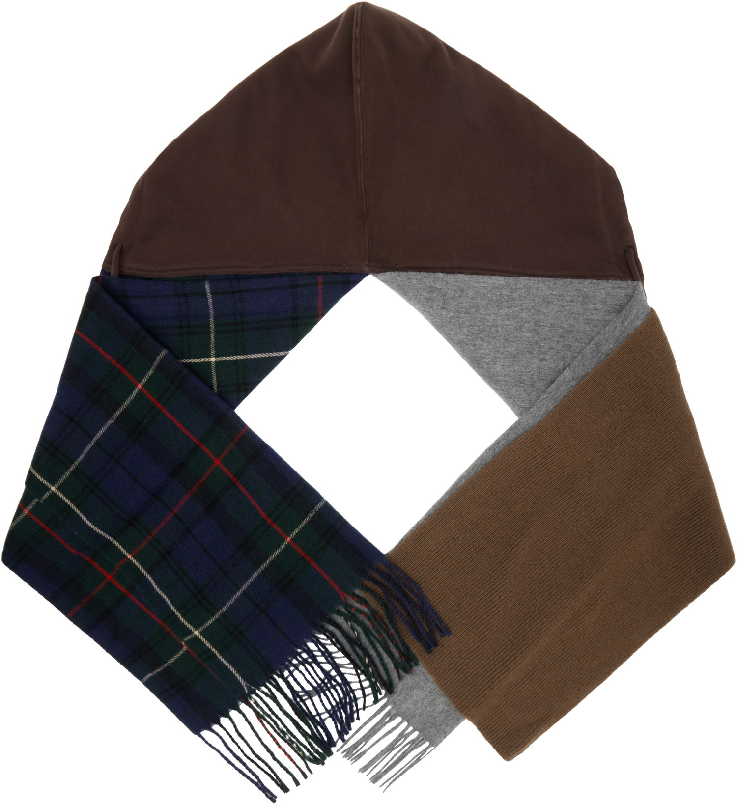 Шал Ottolinger Ottolinger Deconstructed Hoodie Scarf Кафяво | 129-902828-01, 1