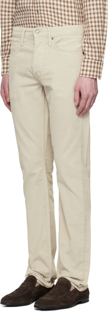 Дънки Tom Ford TOM FORD Micro Cord Slim Fit Jeans Бежово | DPH001-DMC033F23, 3
