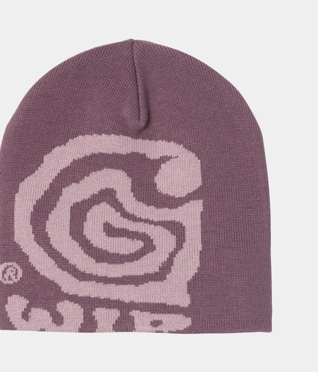 Шапка Carhartt WIP Carhartt WIP Helix Beanie Лилаво | I035627_4, 0
