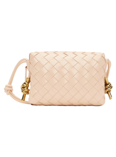 Чанта през рамо Bottega Veneta Mini Loop Camera Bag Бежово | 736125 V2GV1