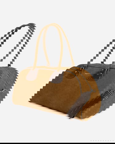 Чанта за пътуване adidas Originals Wales Bonner Bowling Suede Large Bag Кафяво | JM8892, 3