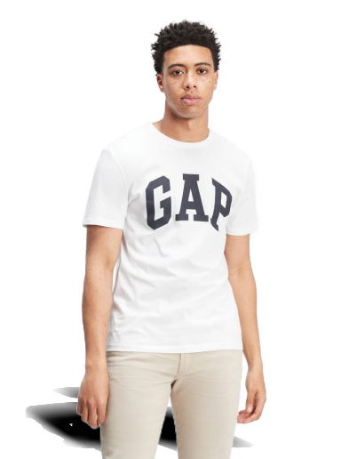 Тениска GAP Basic Logo Tee Бяло | 550338-06