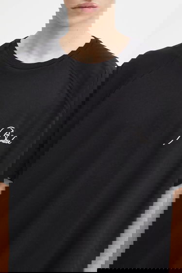 Тениска Rhude Classique Raglan Cotton T-Shirt Черно | RHFW25TT09012, 3