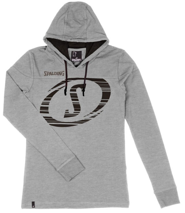 Суитчър Spalding Spalding Fast Hooded Longsleeve Сиво | 40221715-greymelangeblack