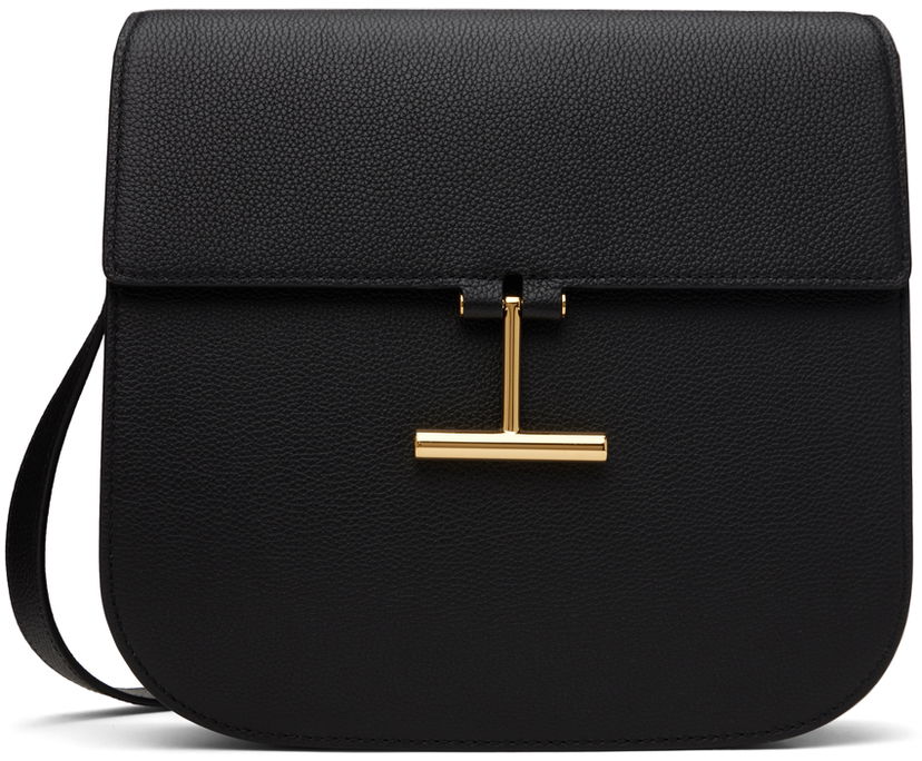 Чанта през рамо Tom Ford Grain Leather Shoulder Bag Черно | L1761-LCL095G