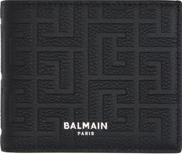 Портфейл Balmain Embossed Leather Flap Wallet Черно | DM1NM061LPSE, 0