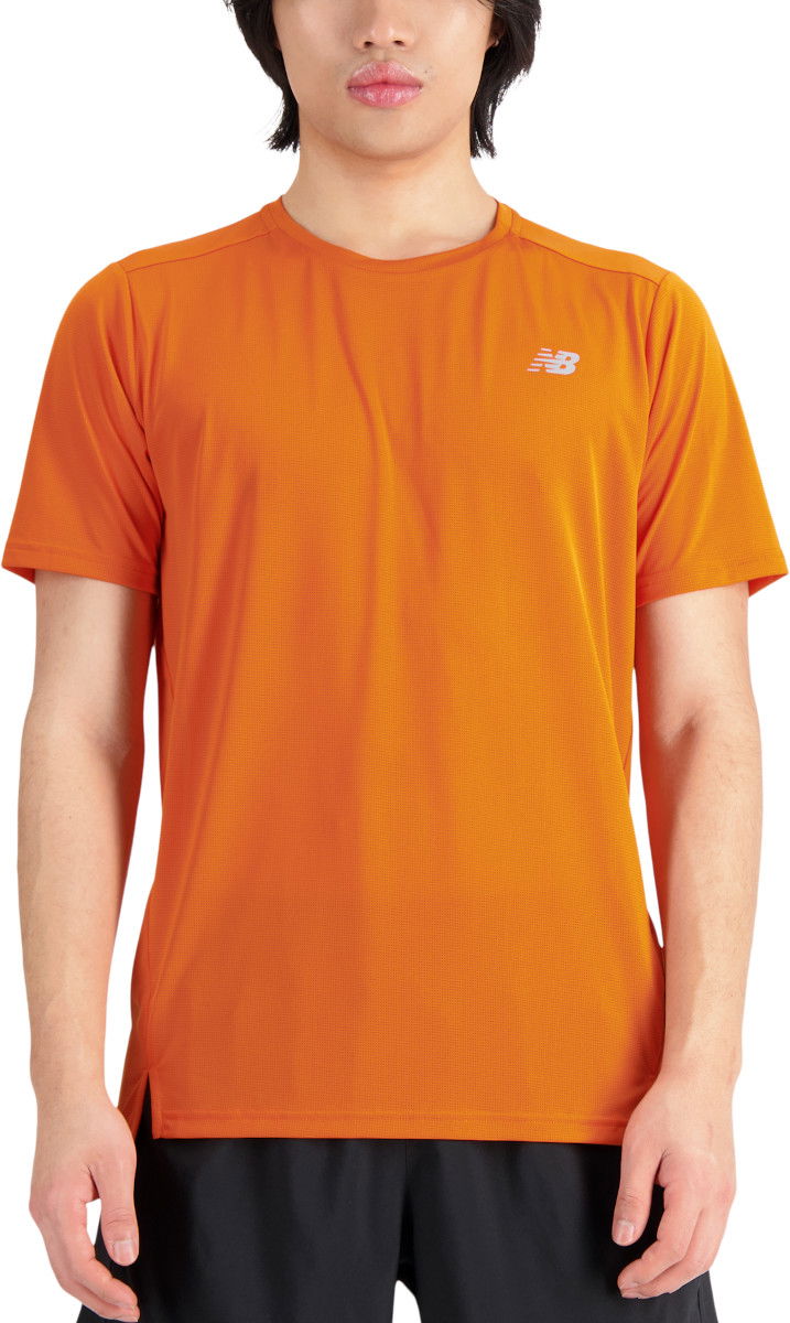 Тениска New Balance T-Shirt Accelerate Short Sleeve Оранжево
 | mt23222-cen