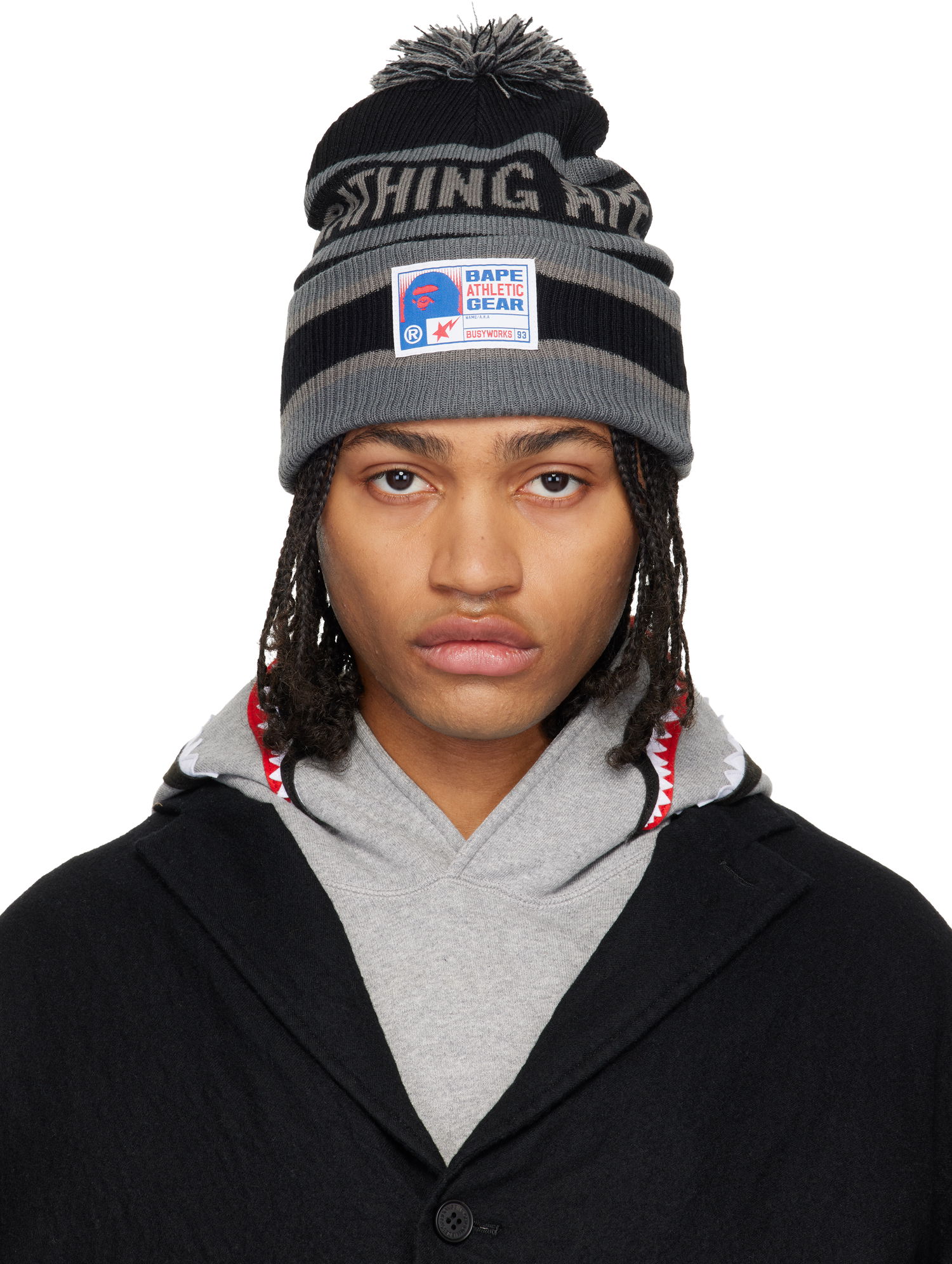 Шапка BAPE Pom Pom Beanie Многоцветен | 001HTL801007M, 0