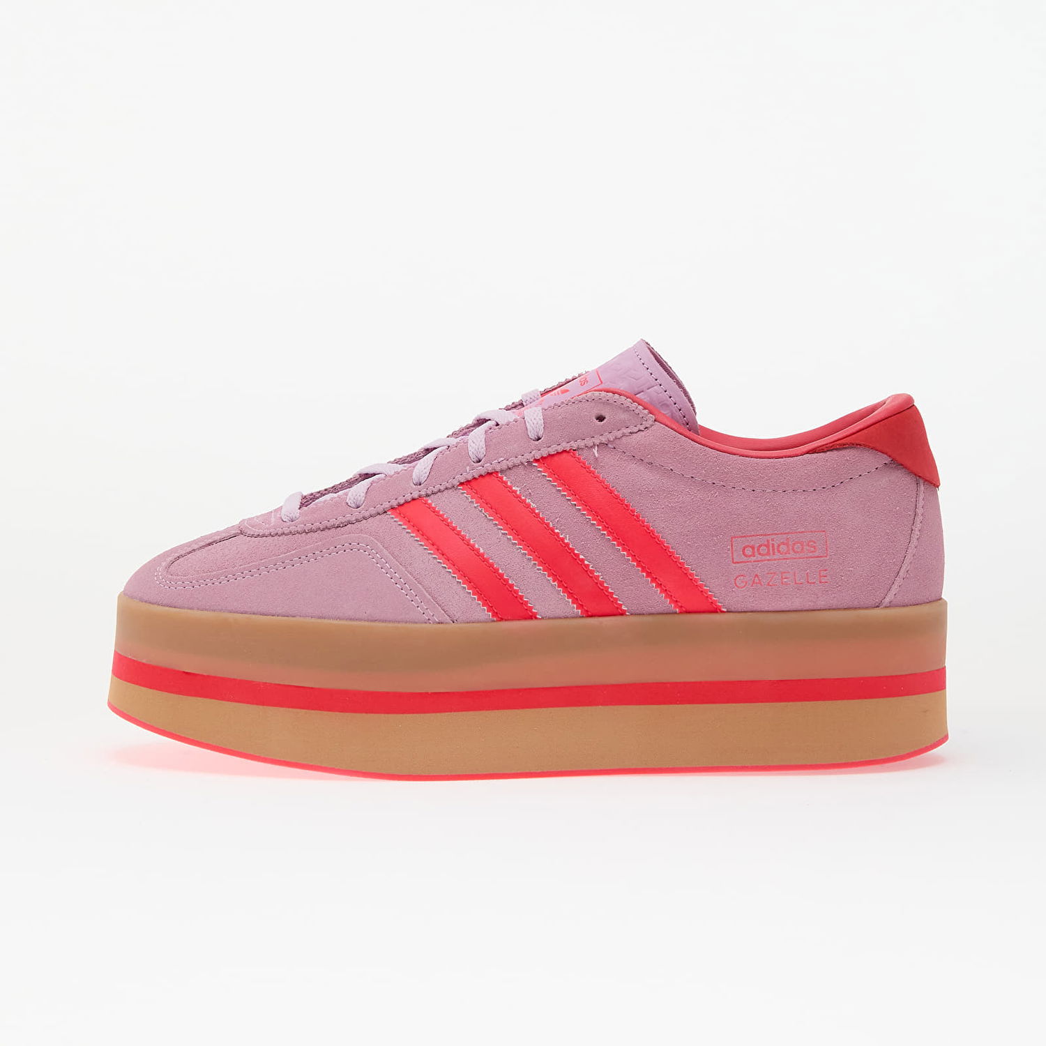 Кецове и обувки adidas Originals Gazelle Stack W Bliss Lilac/ Lucid Red/ Gum Розово | JS3925, 0