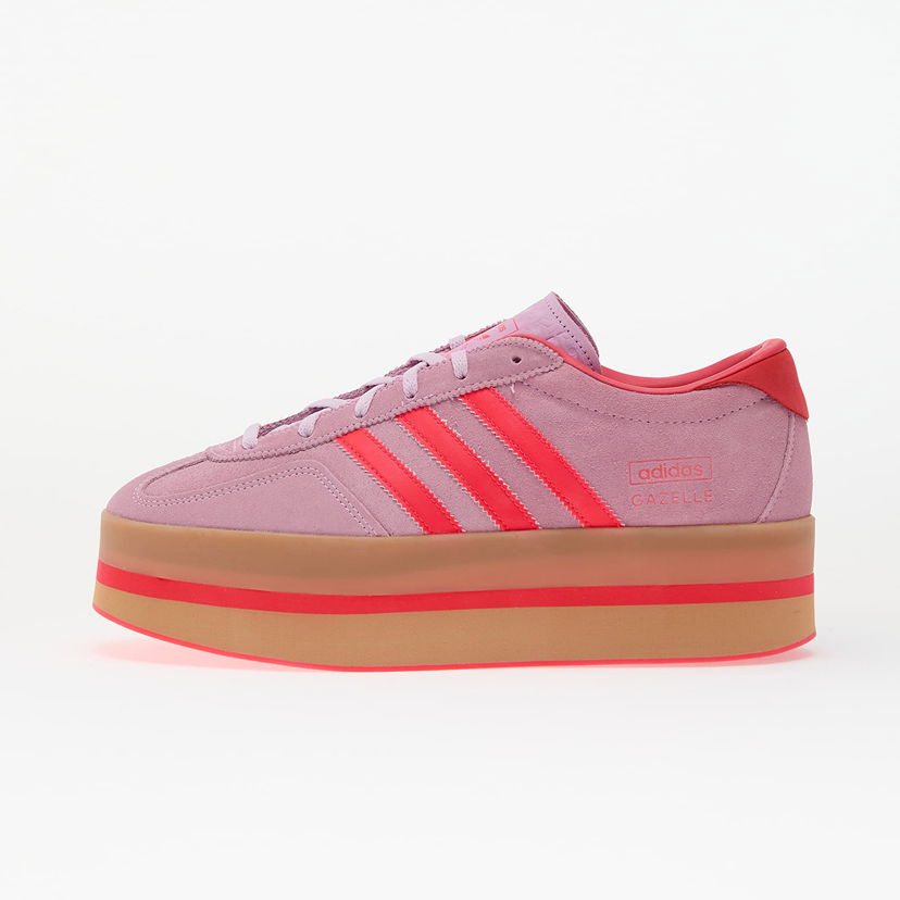 Кецове и обувки adidas Originals Gazelle Stack W Bliss Lilac/ Lucid Red/ Gum Розово | JS3925