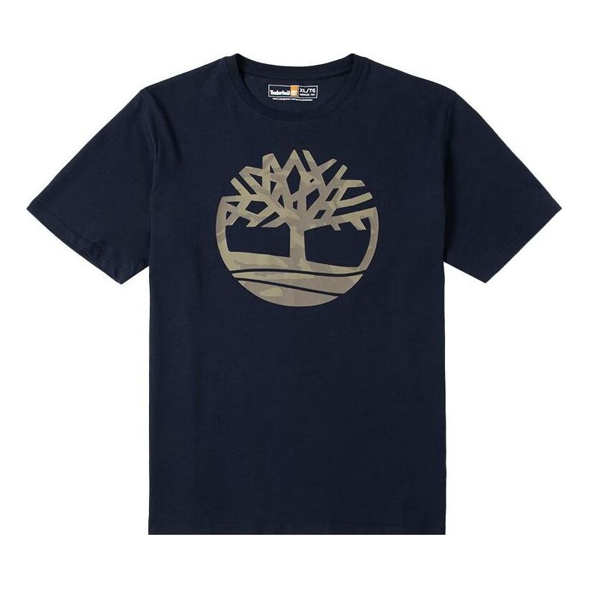 Тениска Timberland Camouflage Logo Graphic T-Shirt Тъмно синьо | A2Q5Q-433