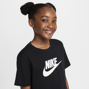 Съкратен топ Nike Nike Sportswear Cropped T-Shirt Черно | FZ5548-010, 2