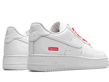 Кецове и обувки Nike Supreme x Air Force 1 Low "Box Logo - White" Бяло | CU9225-100, 3
