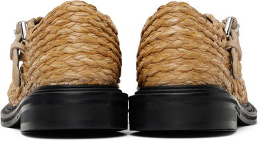 Грижа за обувките Moschino Moschino Olivia Raffia Mary Jane Loafers Бежово | MA10624C1M MX0 10A, 1