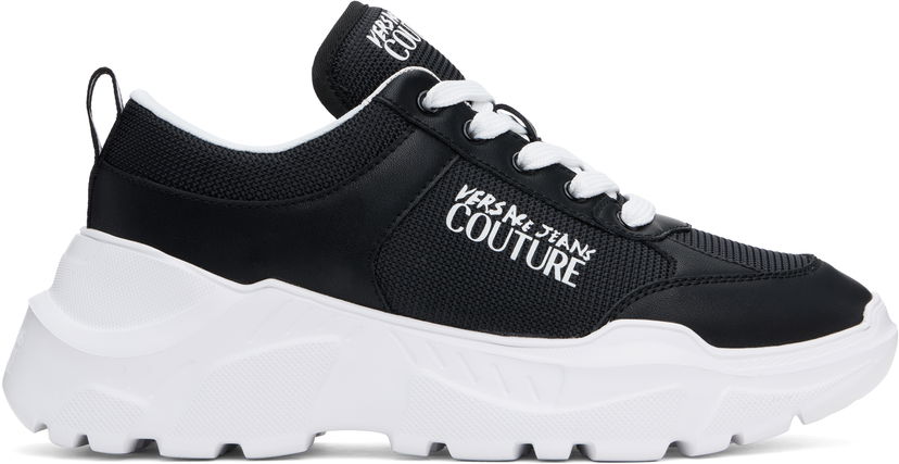 Кецове и обувки Versace Versace Jeans Couture Logo Speedtrack Черно | E78YA3SC1_EZSC52