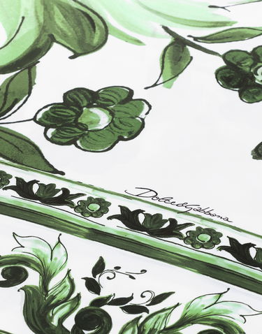 Шал Dolce & Gabbana Dolce & Gabbana Cotton Sateen Fitted Sheet Зелено | TCE048TCAKFUV011, 2