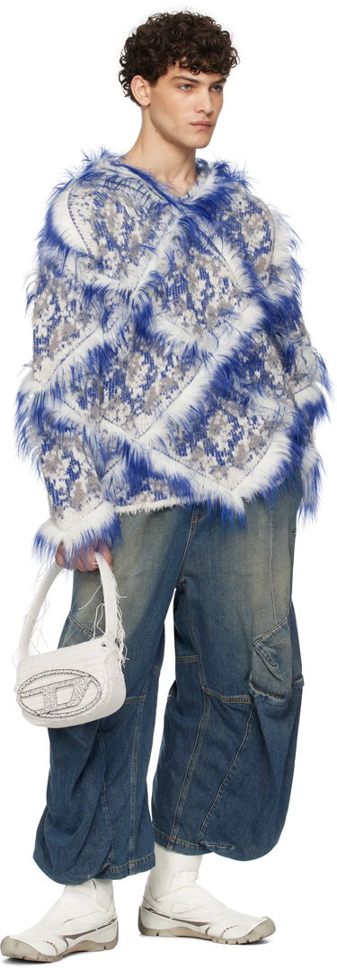 Пуловер Diesel Furry Knit Sweater Синьо | A16935-0ABDM-96P, 3