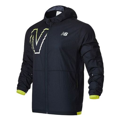 Ветровка New Balance Printed Sports Jacket Тъмно синьо | MJ01238-SYE