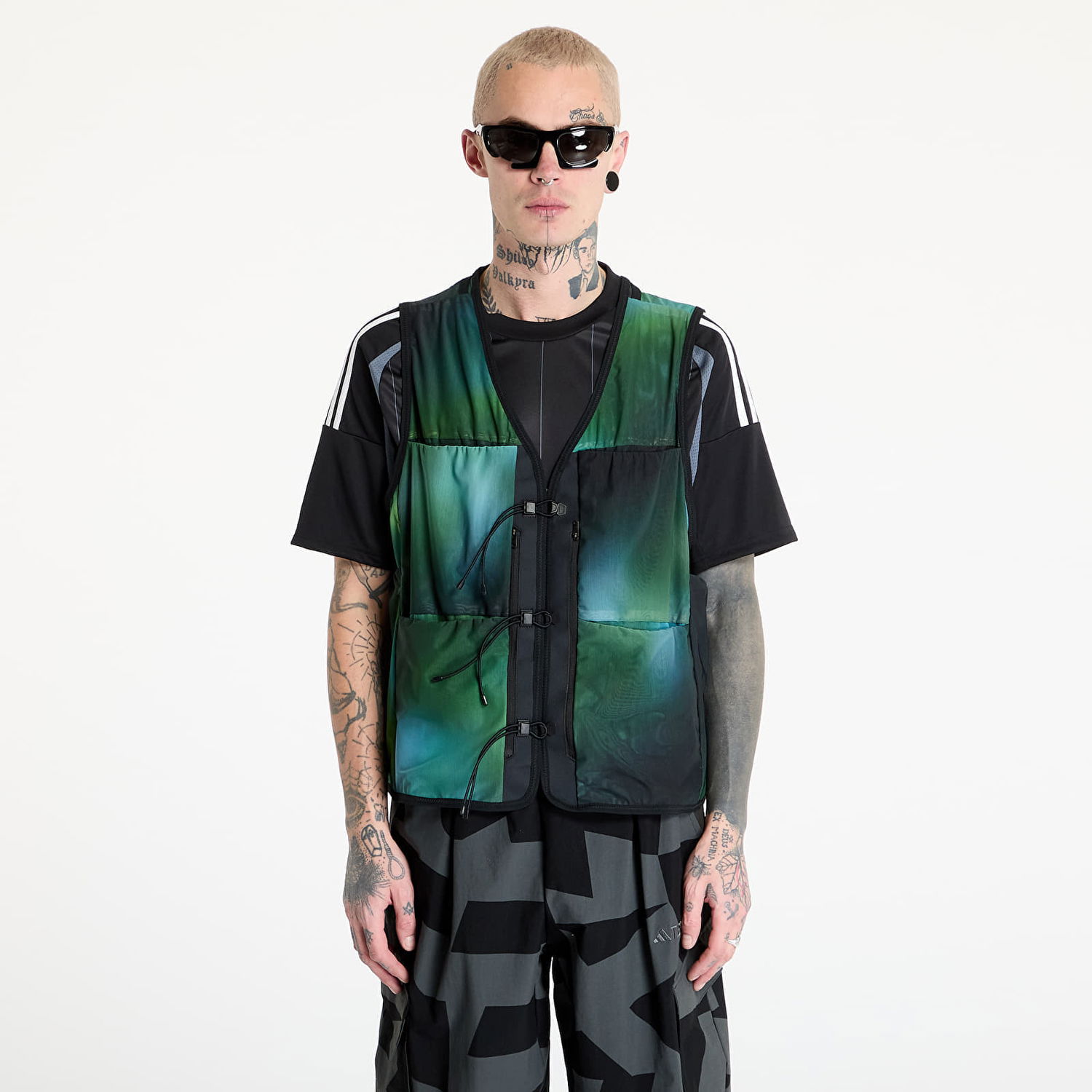 Жилетка Y-3 Y-3 Allover Print Mesh Vest Зелено | JL8300, 0