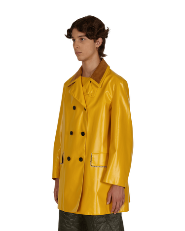 Палта Maison Margiela Coated Cotton Double Breasted Raincoat Жълто | S50AM0516S53549 174, 2