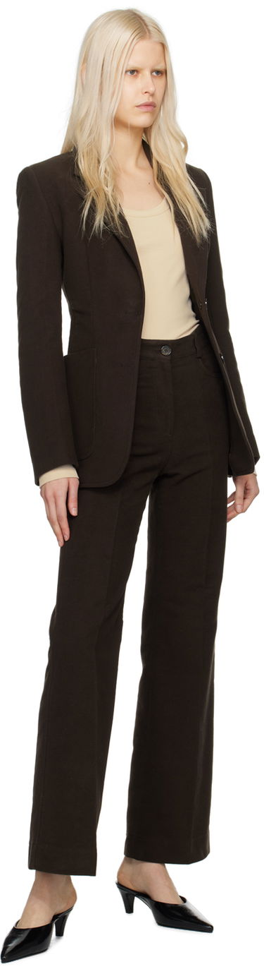 Панталони TOTEME TOTEME Flared Trousers Кафяво | 241-WRB1058-FB0171, 3