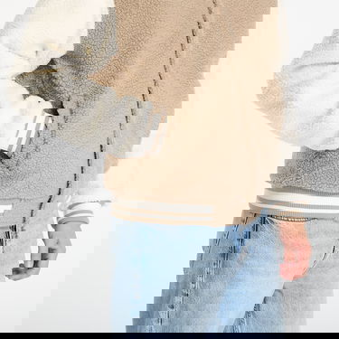 Яке бомбър Urban Classics Teddy College Jacket Dark Taupe Бежово | TB7943-01279, 2