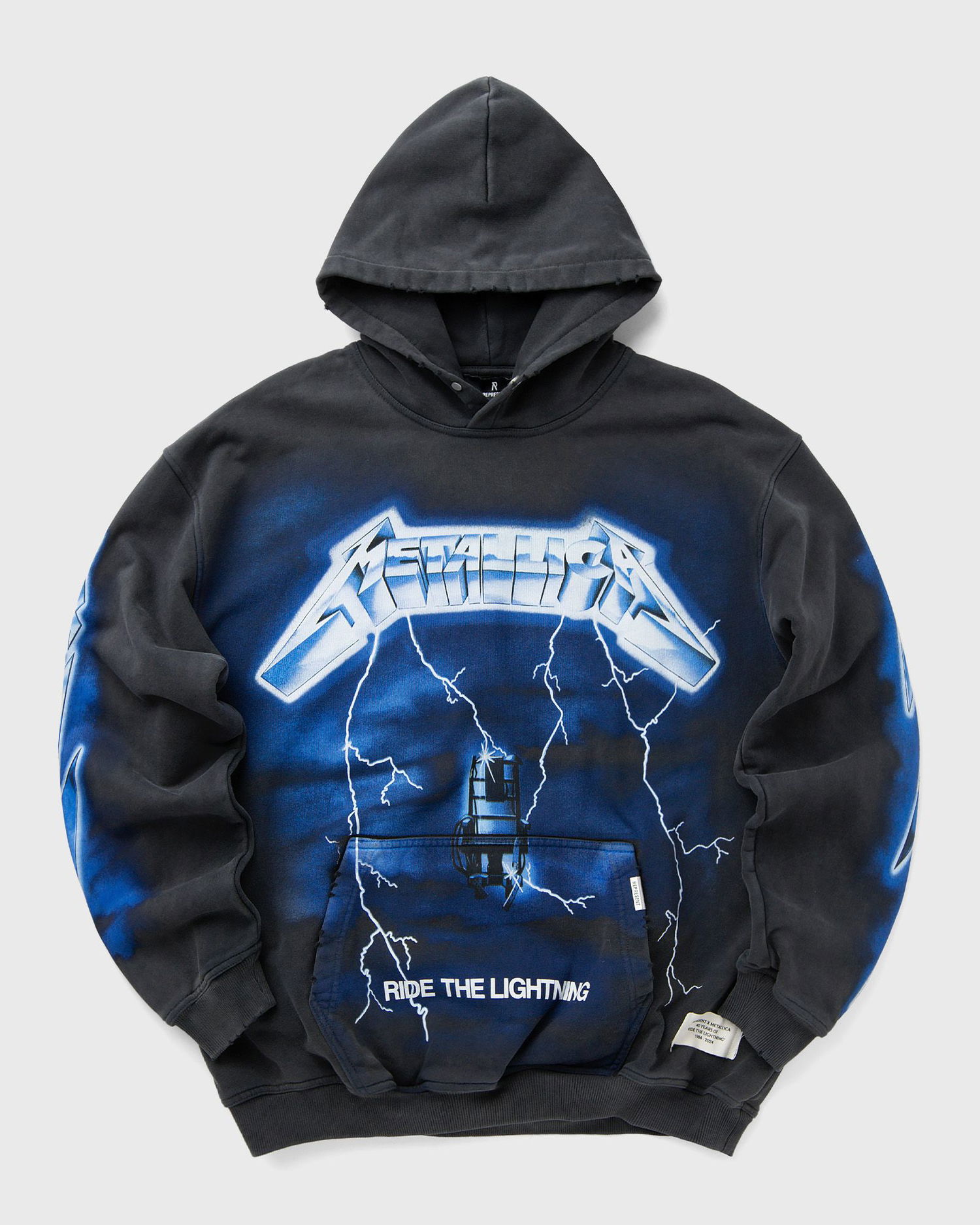 Суитчър Represent Clo Represent Metallica Ride The Lightning Hoodie XXL Черно | MLM4372-020, 0