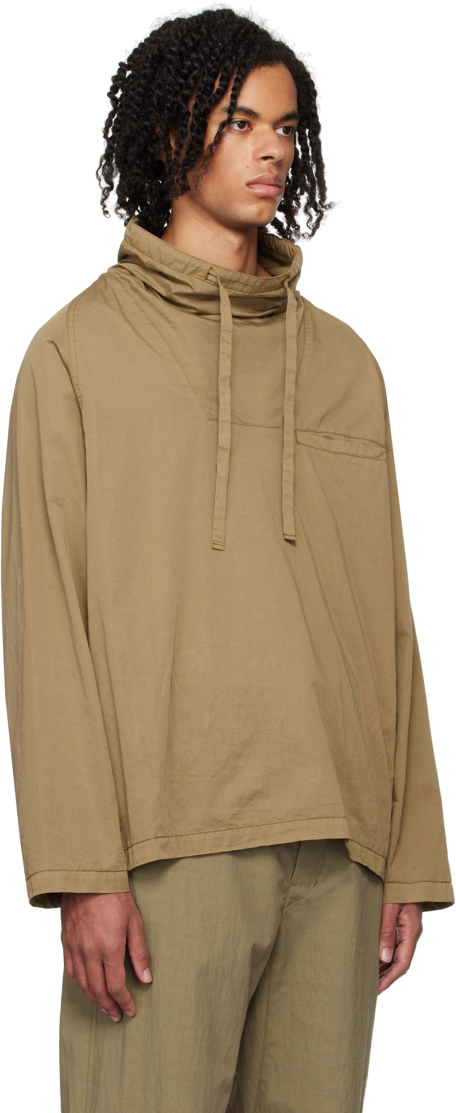 Яке LEMAIRE Lemaire Funnel Neck Jacket Бежово | TO1311 LF1206, 1